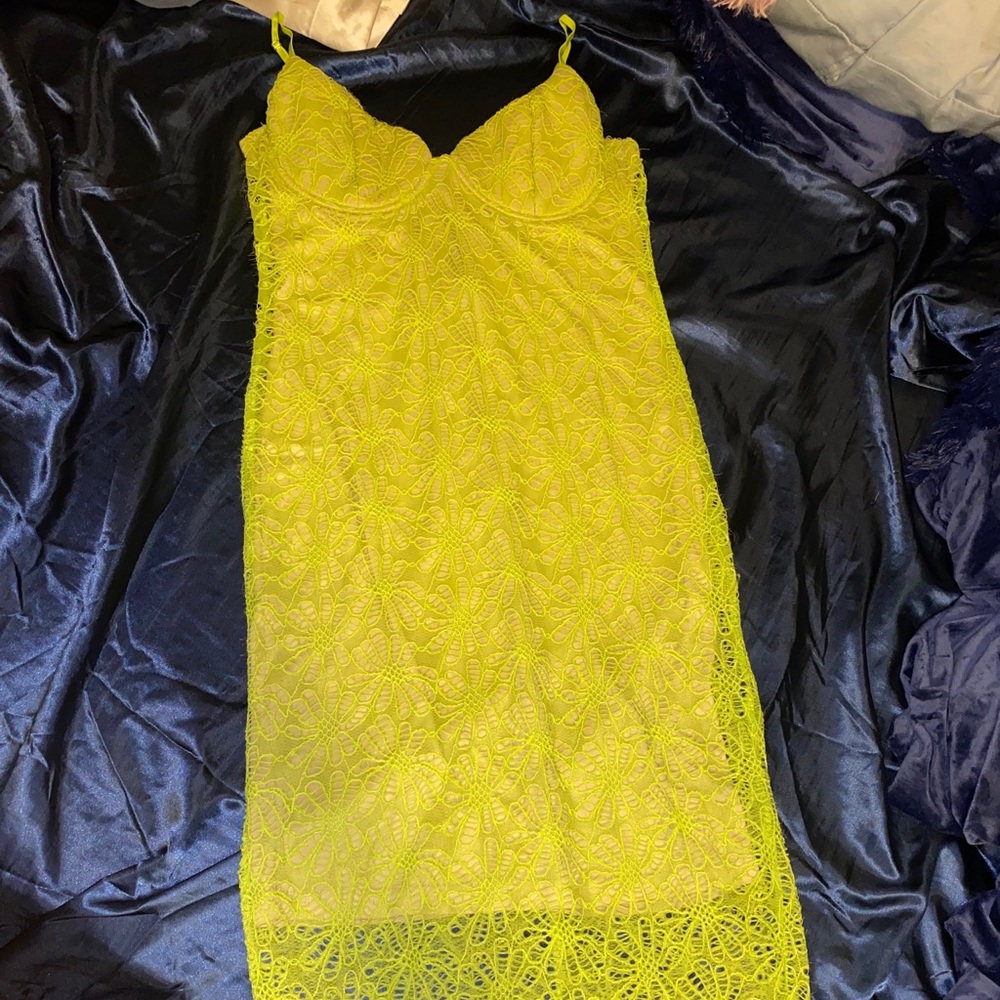 Lime Green Fashion Nova Dress